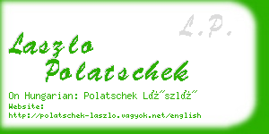 laszlo polatschek business card